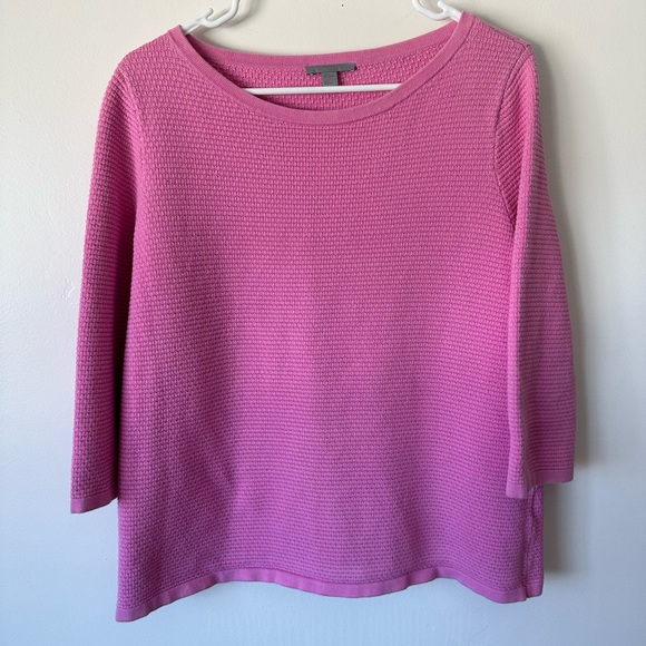 COS Tops - COS Pink 100% Cotton Knit Sweater Size Medium